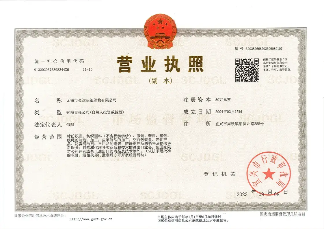 Business registration document preview