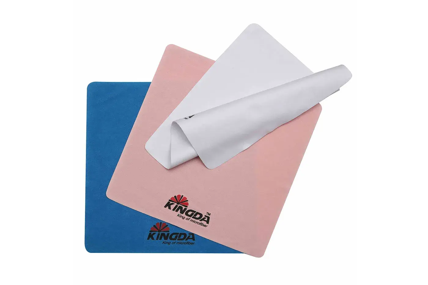 Heat-transfer printed microfiber cleaning cloth with detailed artwork